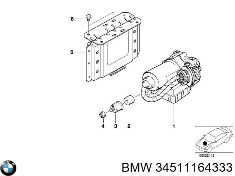 34511162665 BMW Блок управління АБС (ABS)