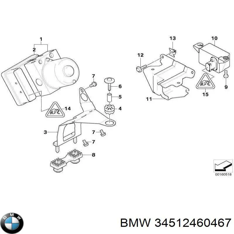 Купити 34512460467 BMW Гідроблок АБС
