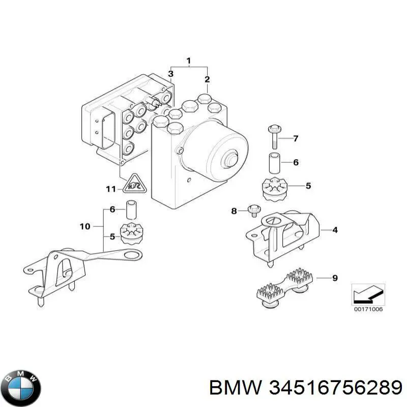 Купити 34516756289 BMW 