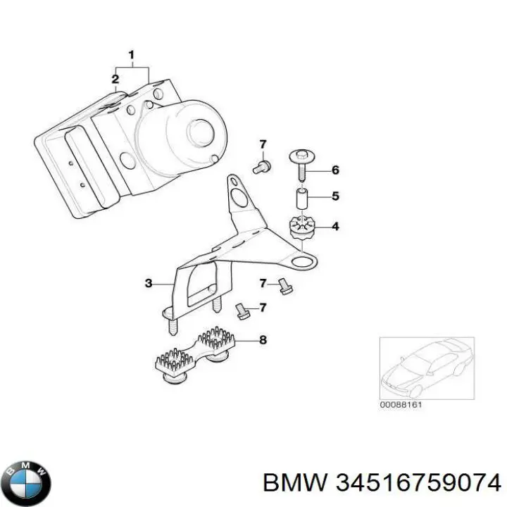 Блок АБС гідравлічний BMW 34516759074 ціна, від 93.12 USD