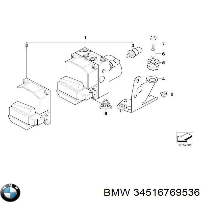 Модуль керування (ЕБУ) DSC 34516769536 BMW