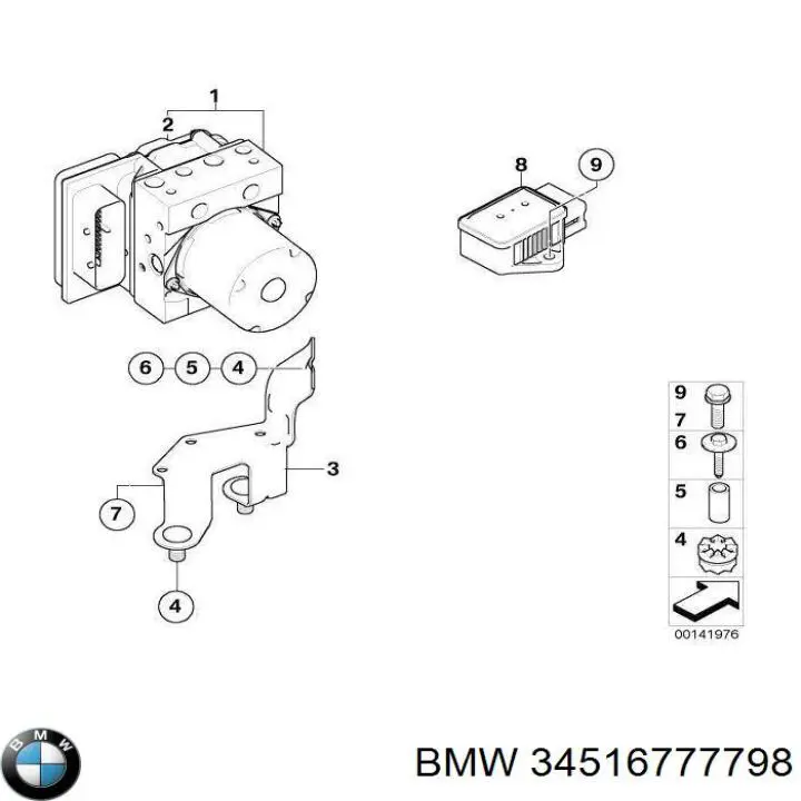 Блок АБС 34516777798 BMW