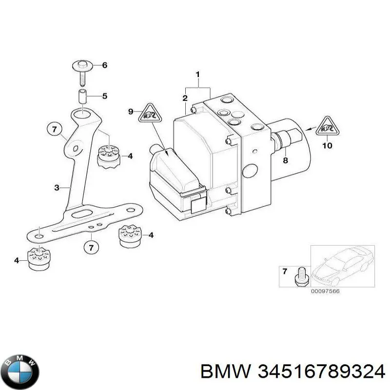 Купити 34526855555 BMW Гідроблок АБС