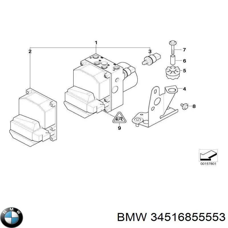 34510390529 BMW Блок управління АБС (ABS)