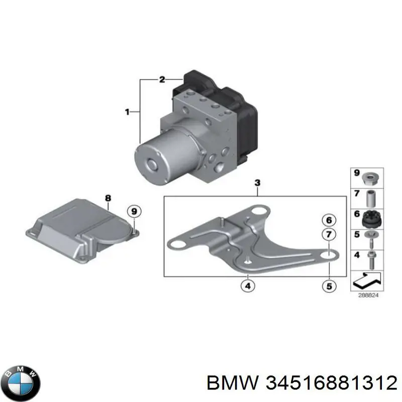 Блок АБС 34516853406 BMW