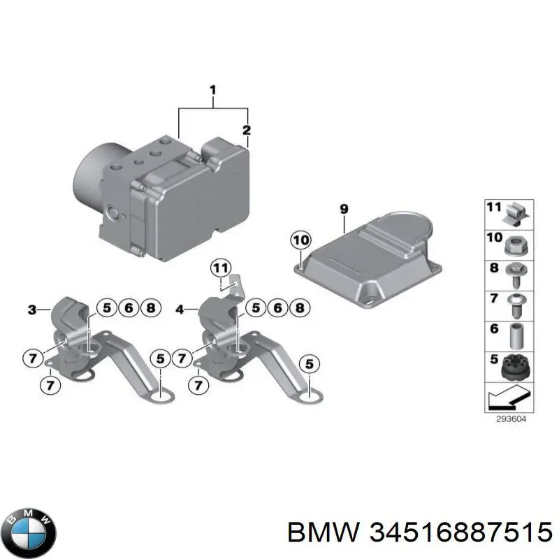 Блок АБС 34516881178 BMW