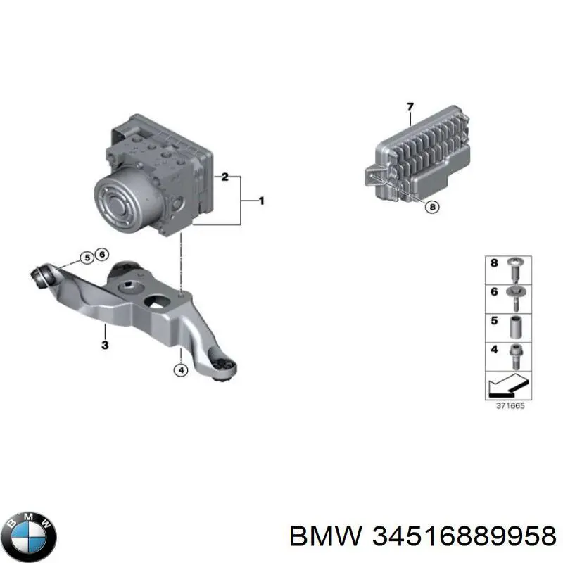Купити 34517915662 BMW Гідроблок АБС