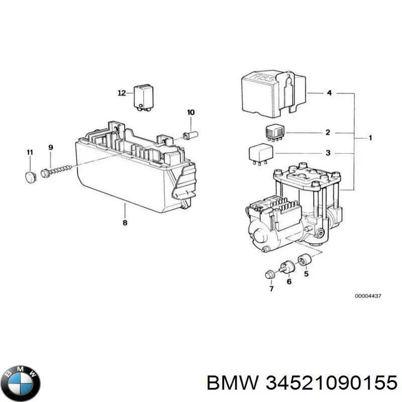  BMW 34521090155 ціна, від 1540.23 USD