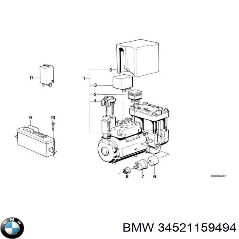  BMW 34521159494 ціна, від 3478.14 USD