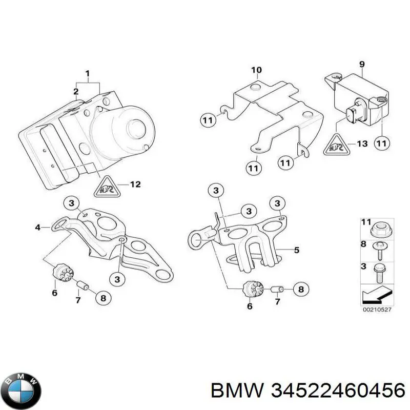 Блок АБС гідравлічний BMW 34522460456 ціна, від 1464.43 USD