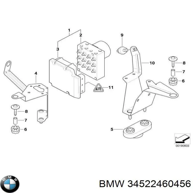 Купити 34522460456 BMW Гідроблок АБС