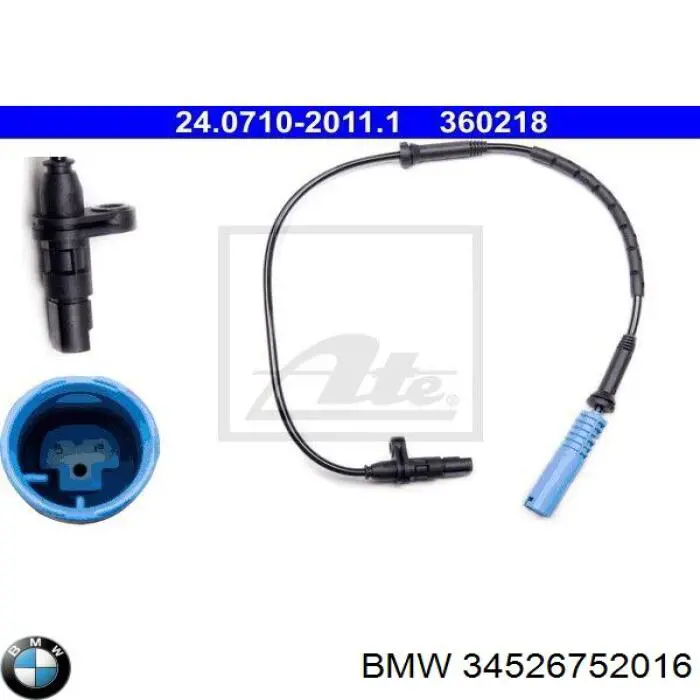 34526752016 BMW Датчик АБС