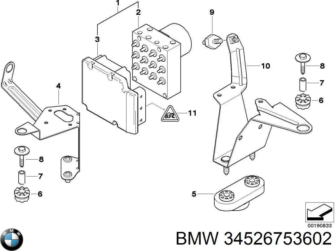 Купити 34526753602 BMW Гідроблок АБС