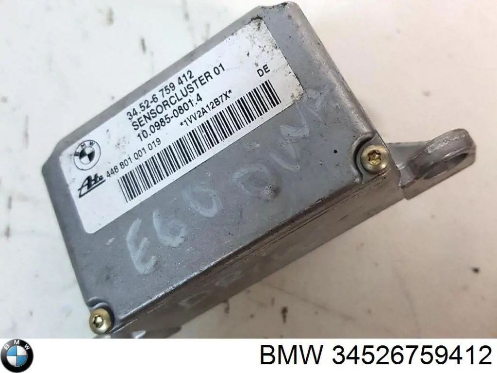 34526759412 BMW Датчик поздовжнього прискорення