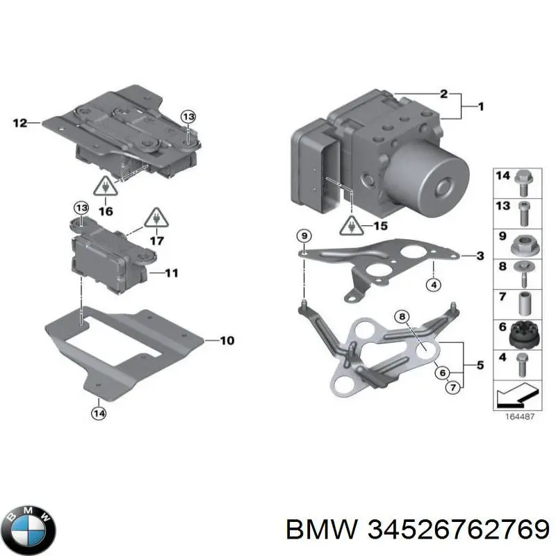 6762769 BMW Датчик поздовжнього прискорення