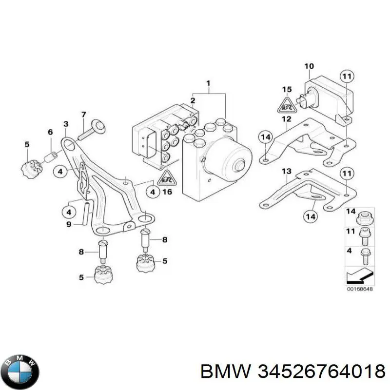 Датчик поздовжнього прискорення 34520146679 BMW