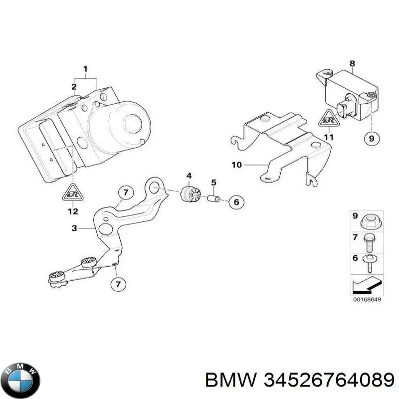 Блок АБС гідравлічний BMW 34522460484 ціна, від 1435.92 USD