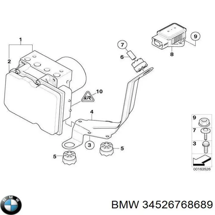 Купити 34526773015 BMW Модуль (блок ЕБУ) управління АБС (ABS)