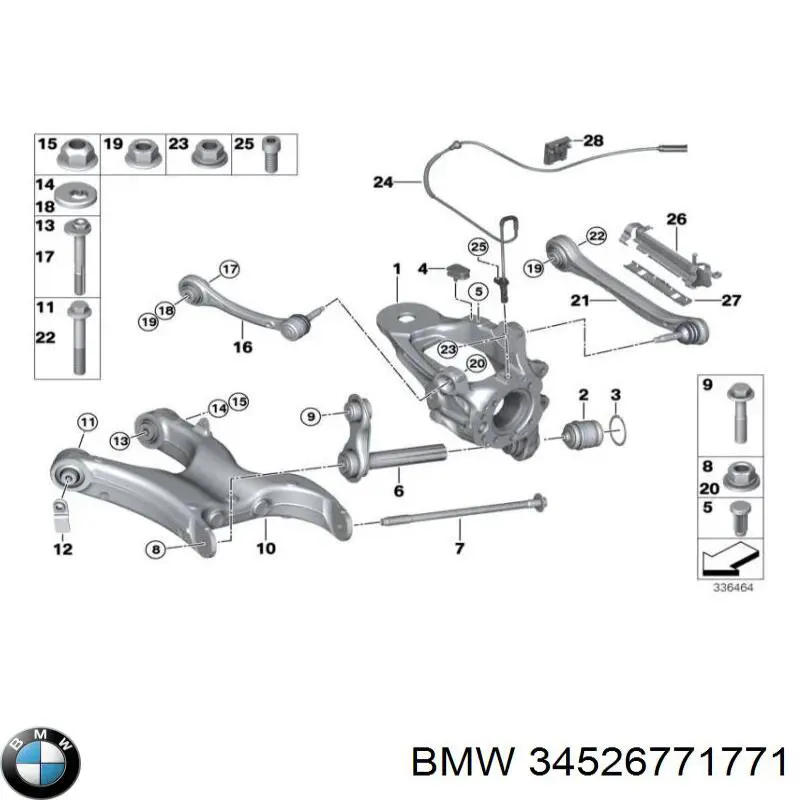 Купити 34526859537 BMW 