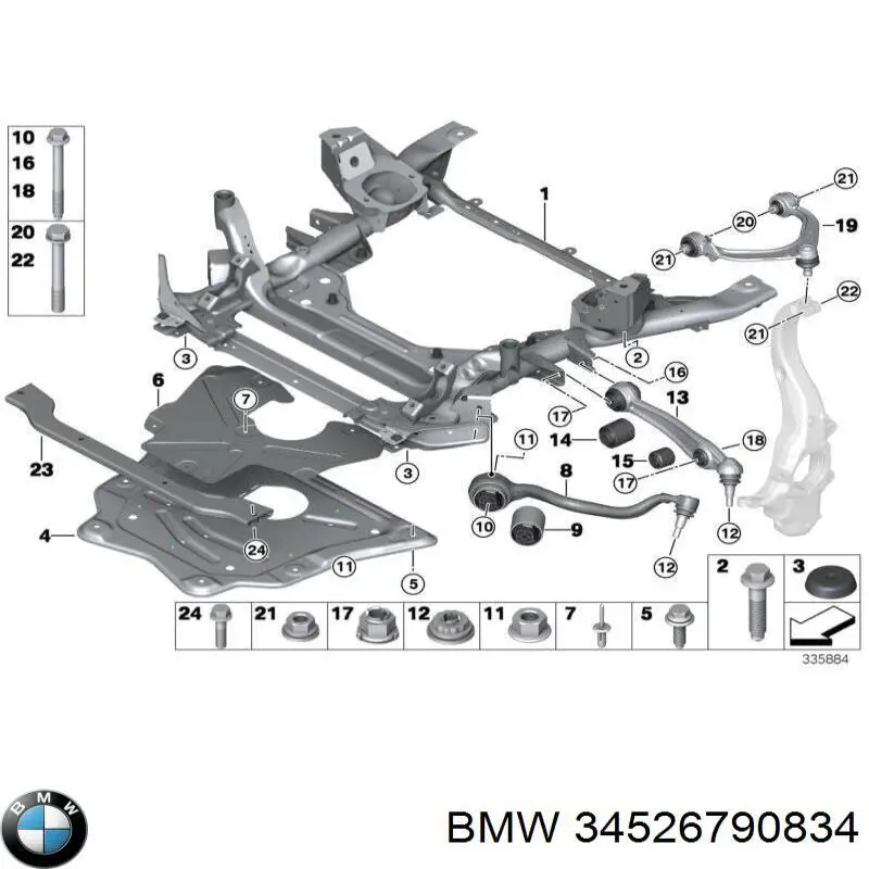  BMW 34526790834 ціна, від 21.95 USD