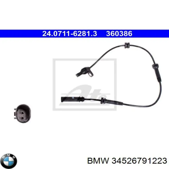 Датчик ABS передній BMW 34526791223 ціна, від 11.40 USD