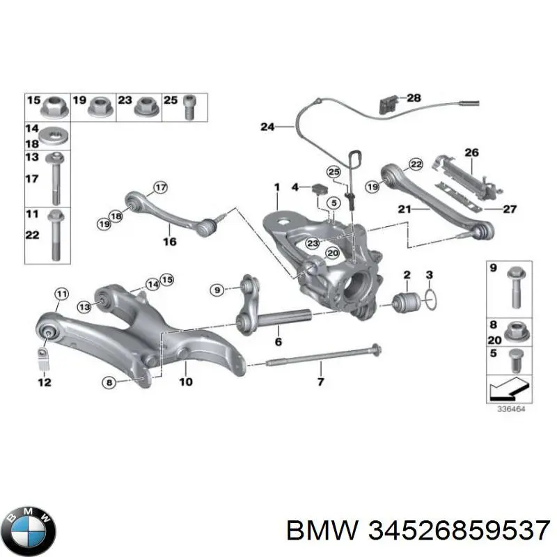  BMW 34526859537 ціна, від 2.53 USD