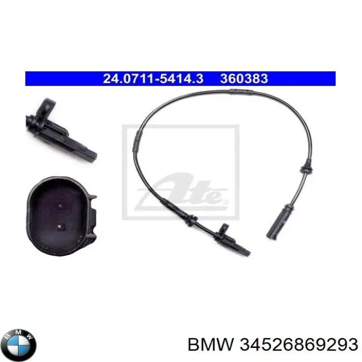 Датчик АБС (ABS) задній BMW 34526869293