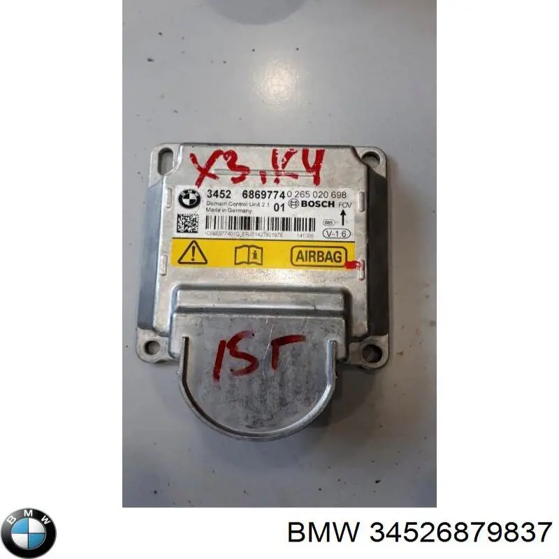 34526879837 BMW Модуль-процесор управління подушки безпеки