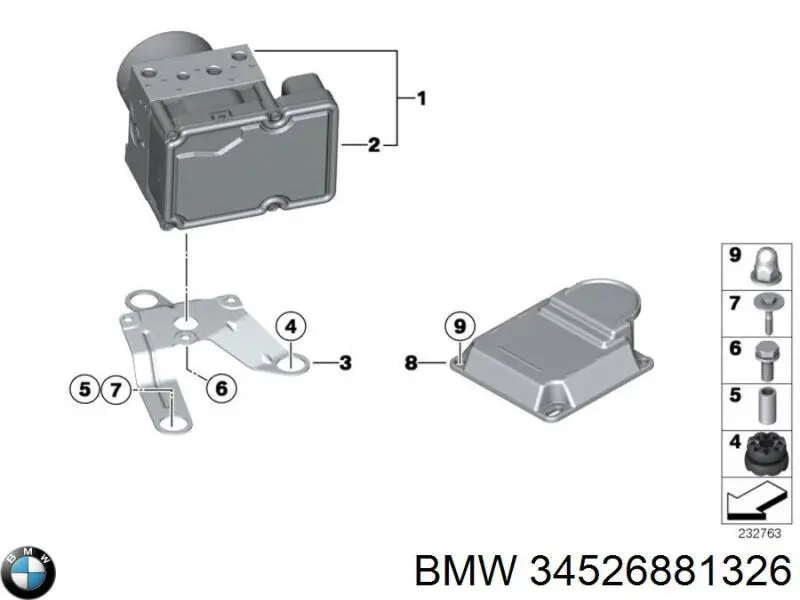  BMW 34526881326 ціна, від 1564.01 USD