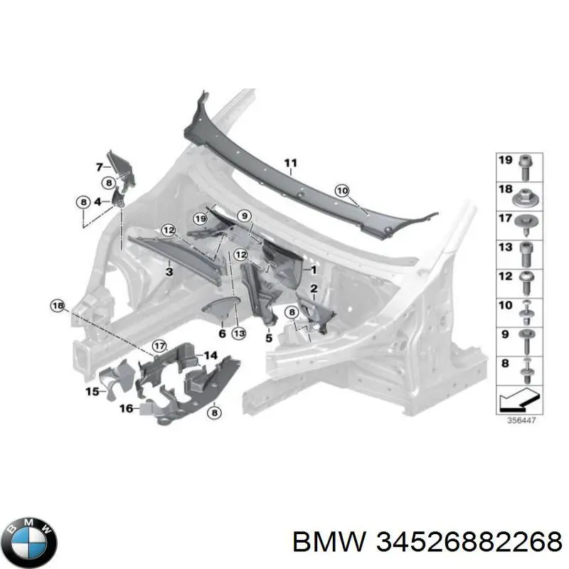 34526882268 BMW Блок керування (ECU) ICM