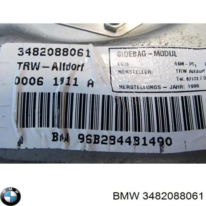 3482088061 BMW Подушка безпеки, передній, правих дверей Айрбег