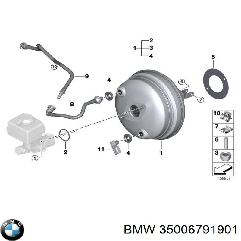 35006791901 BMW Педаль гальма