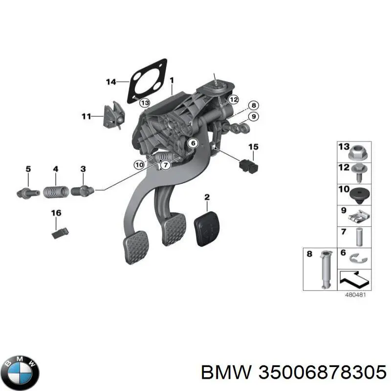  BMW 35006878305 ціна, від 5.16 USD