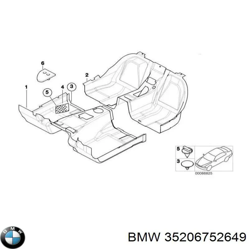 35206752649 BMW Педаль гальма