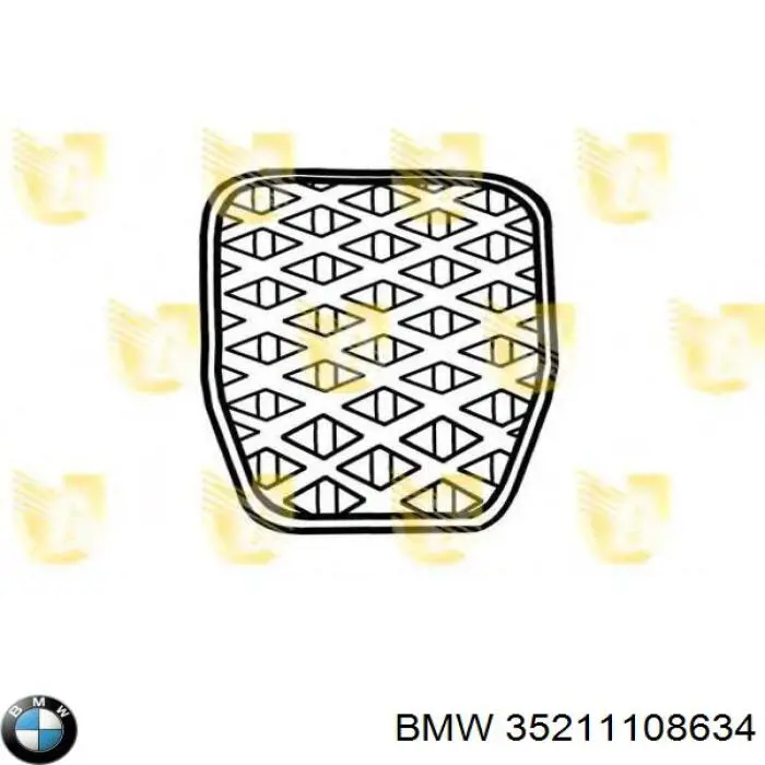 Купити 35211108634 BMW Накладка педалі зчеплення