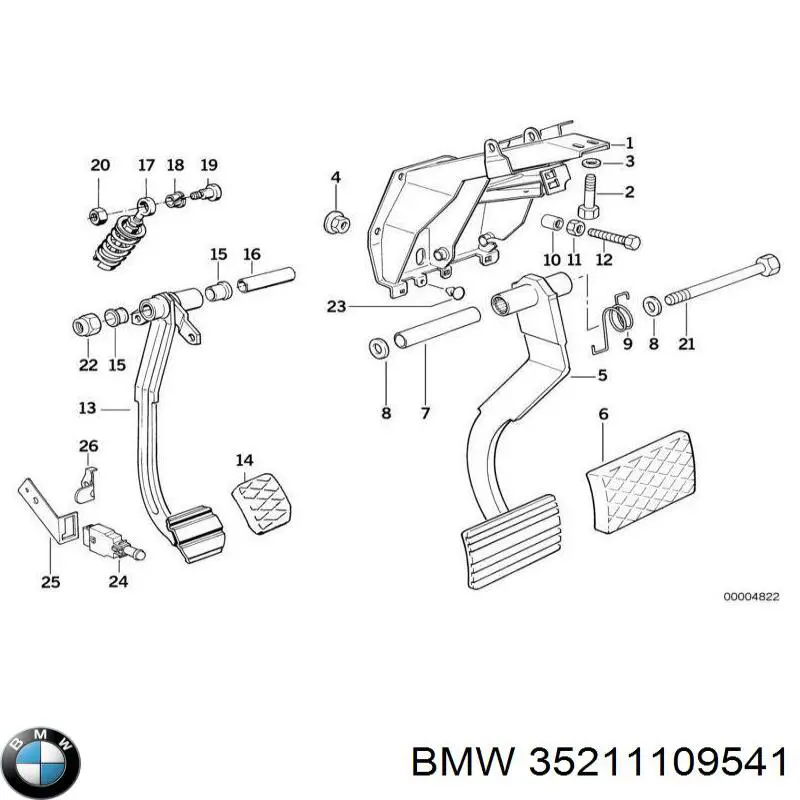 Купити 35211109541 BMW Втулка стартера