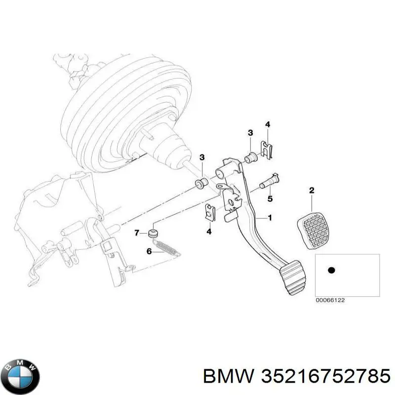  Педаль гальма BMW X5 