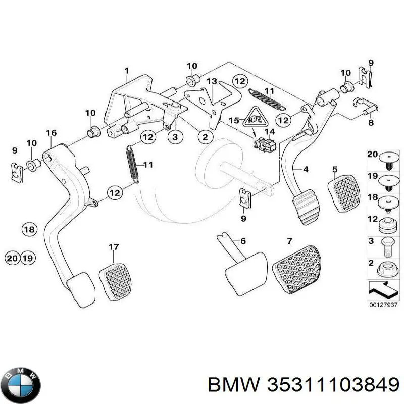  BMW 35311103849 ціна, від 2.33 USD
