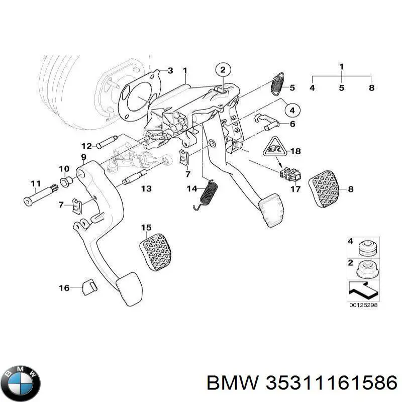  Педаль зчеплення BMW 5 