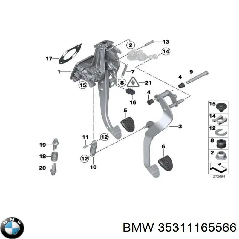 Купити 35311165566 BMW 