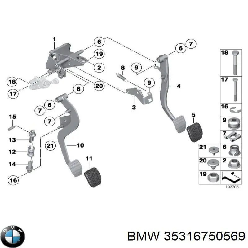 Купити 35316750569 BMW 