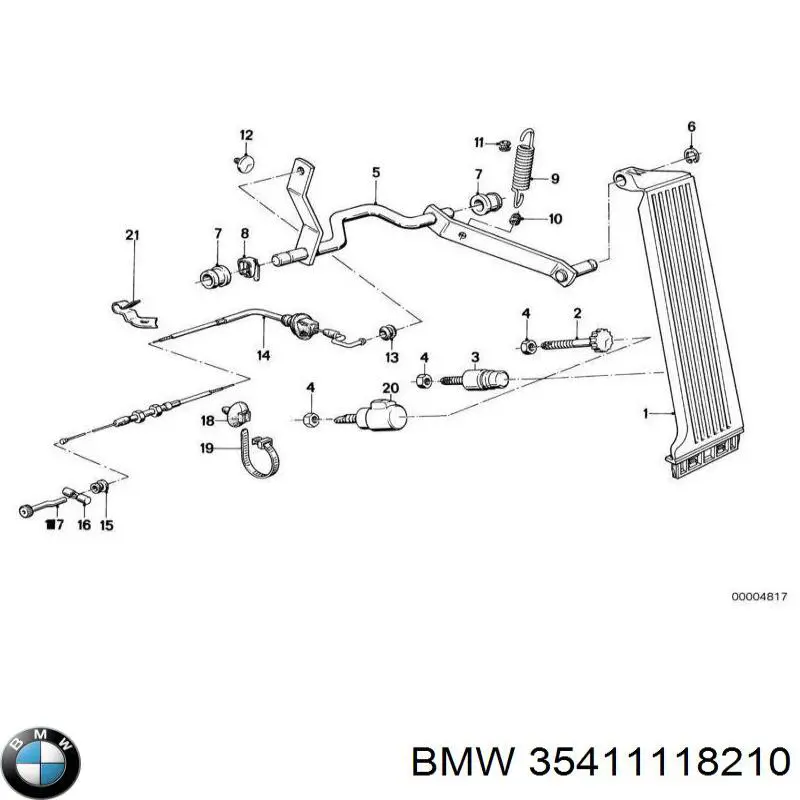 Купити 35411118210 BMW Педаль газу