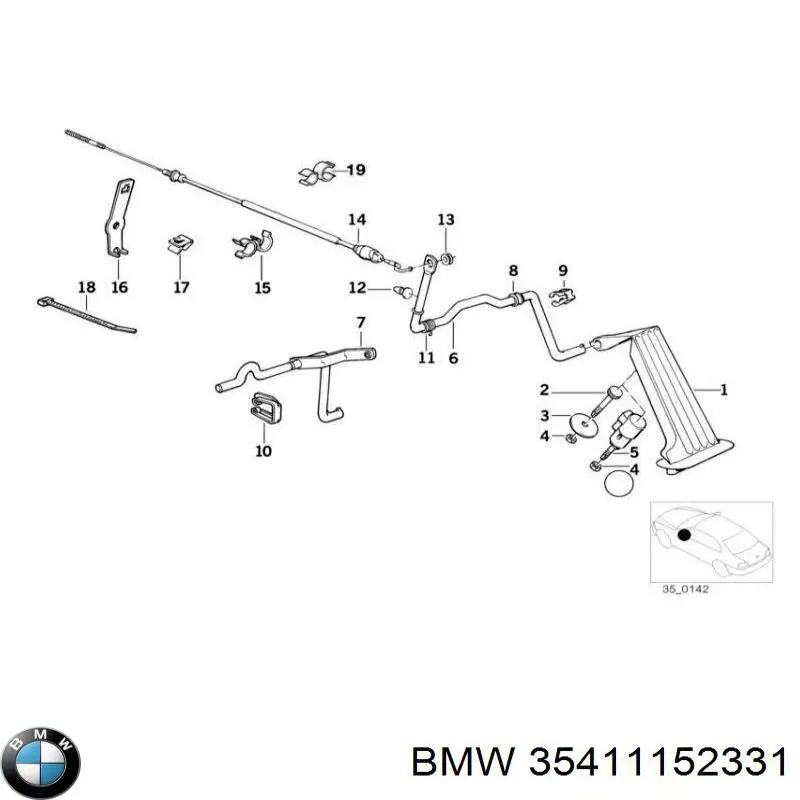 Купити 35411152331 BMW 