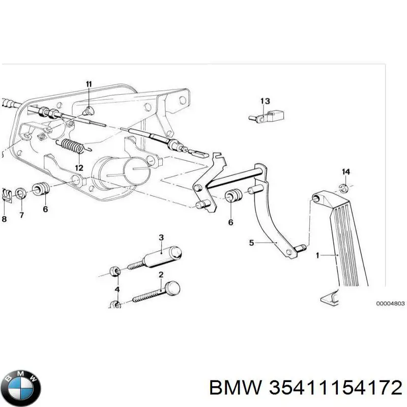 Втулка стартера BMW 35411154172 ціна, від 2.71 USD