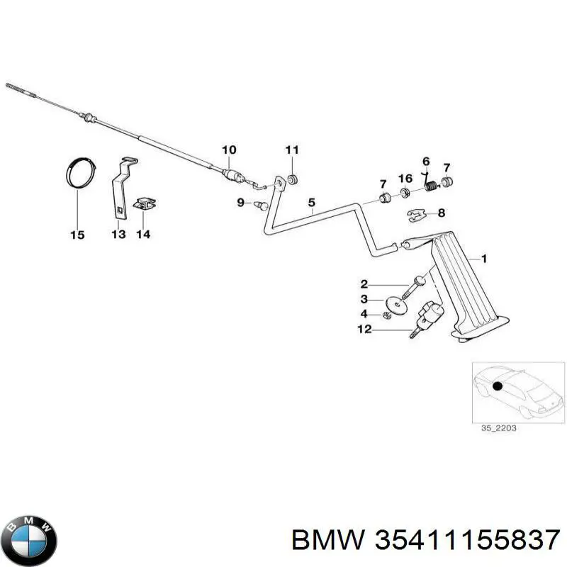  35411155837 BMW