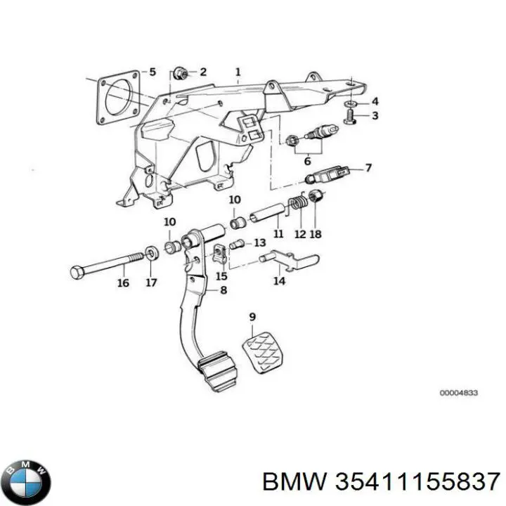  BMW 35411155837 ціна, від 3.85 USD
