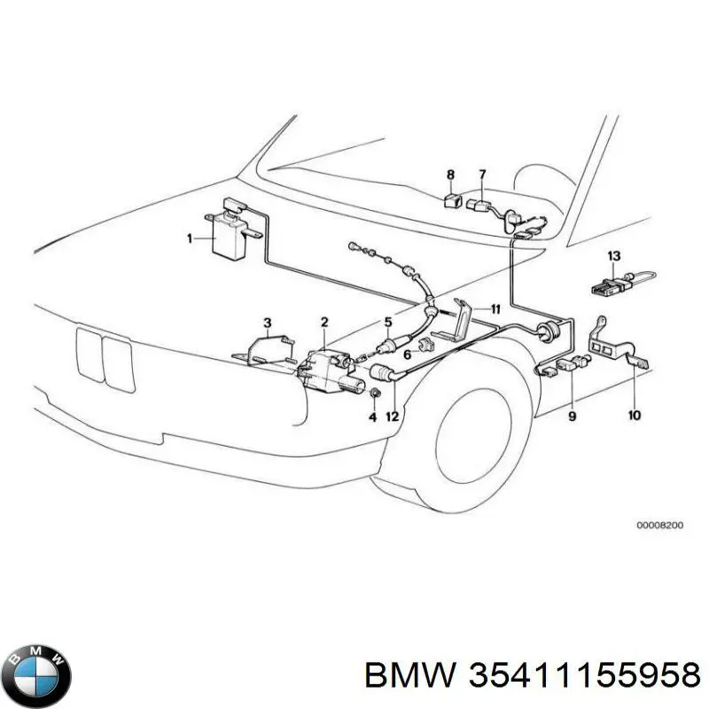 35411155958 BMW Трос газу (акселератора)