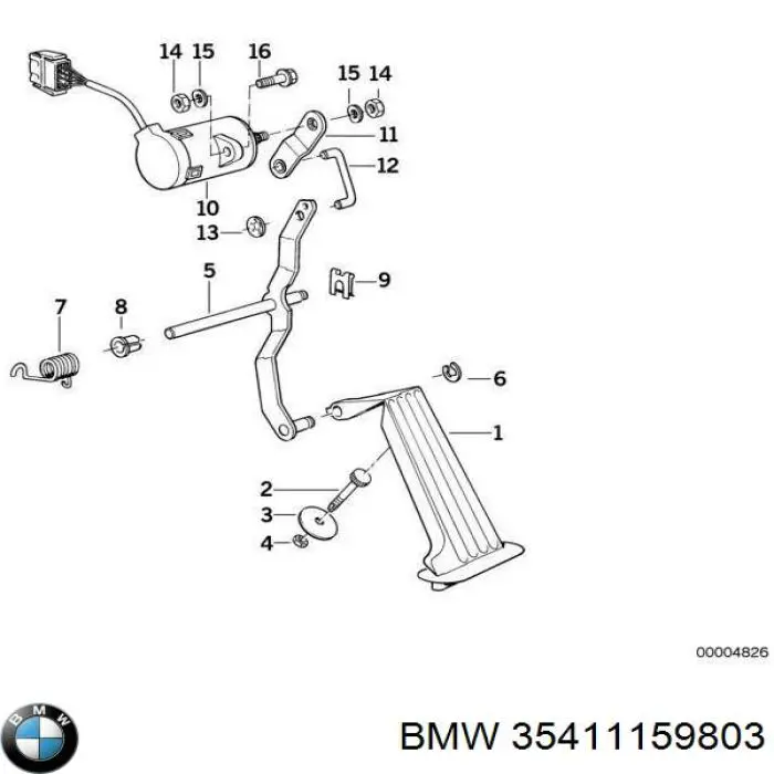  BMW 35411159803 ціна, від 4.36 USD