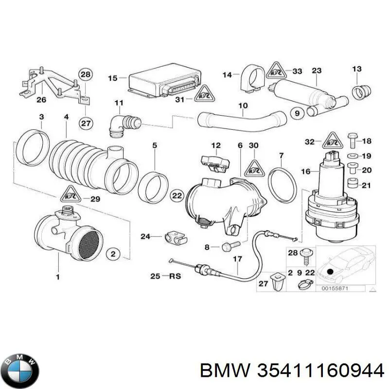  BMW 35411160944 ціна, від 60.97 USD