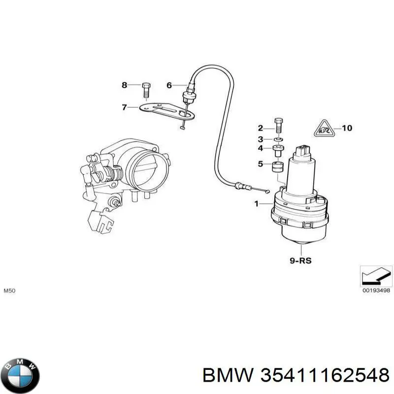 Регулятор дросельної заслінки на BMW 7 (E38)